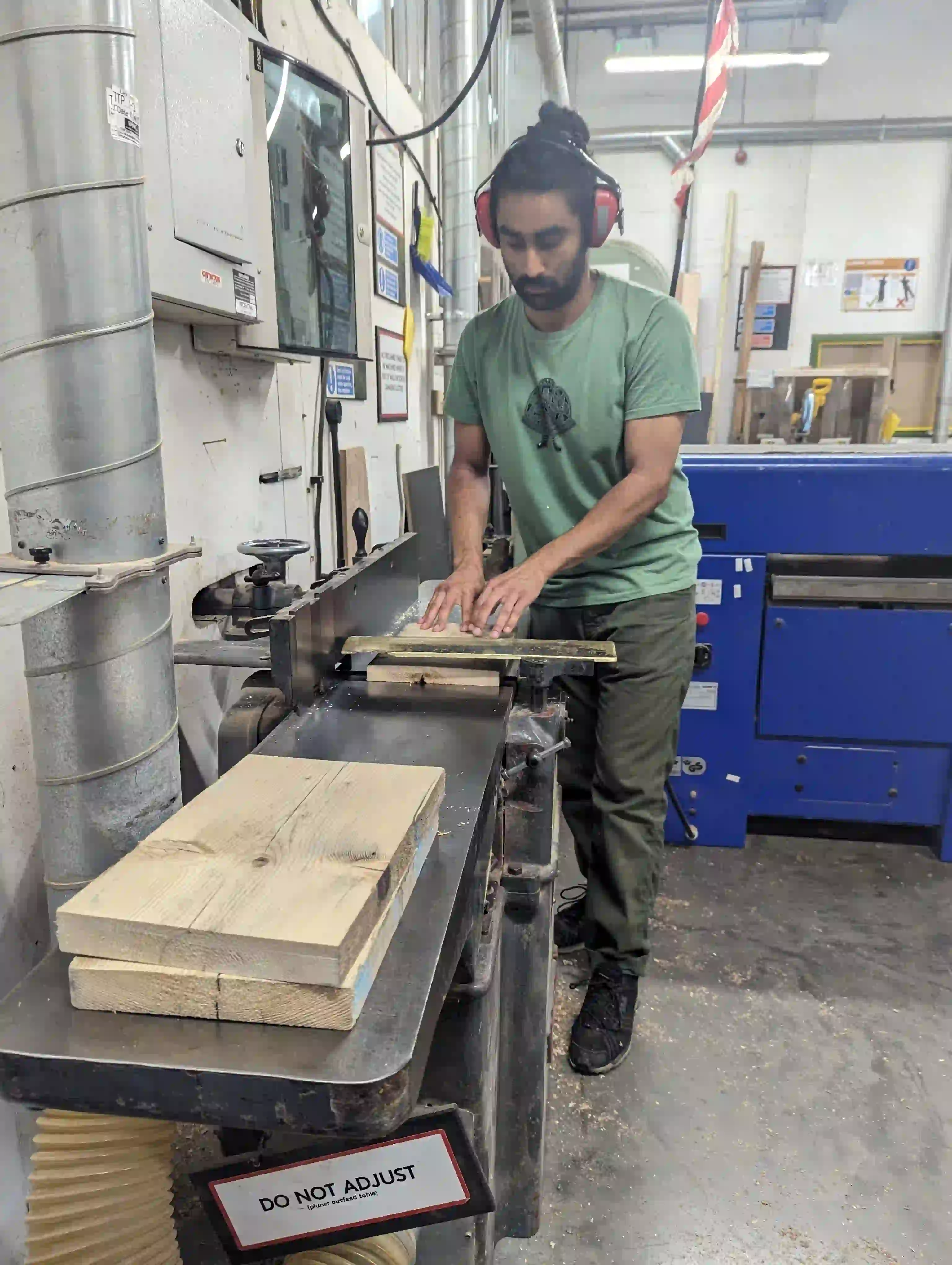 Nihal J. Singh using a machine
