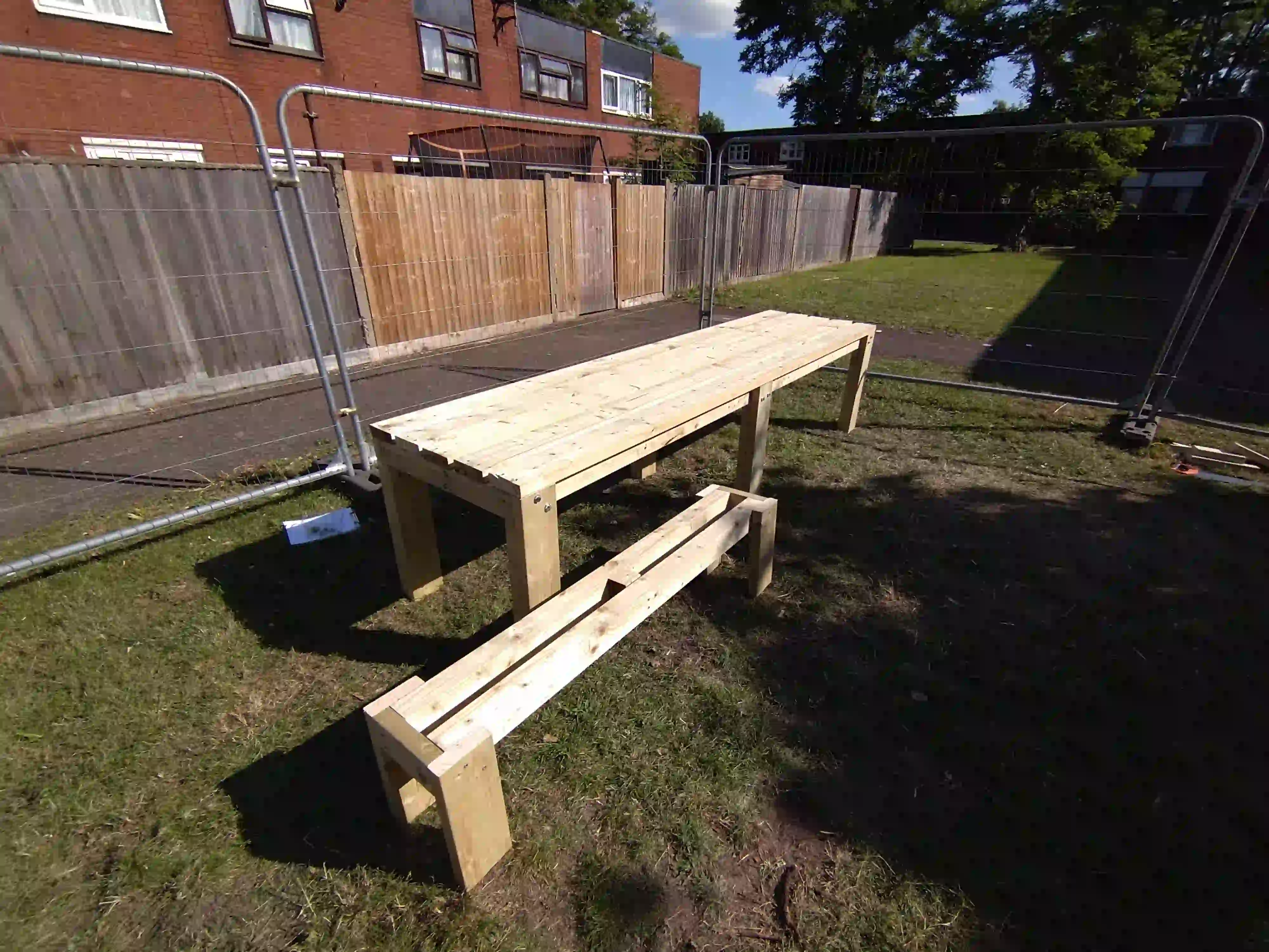 Completed wooden structure
